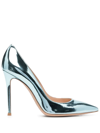 GIANVITO ROSSI GIANVITO 105MM METALLIC-EFFECT PUMPS