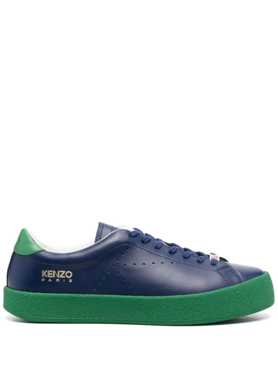 Kenzo Swing Low-top Sneakers In Blau