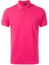Etro Floral Placket Polo Shirt In Dark Pink