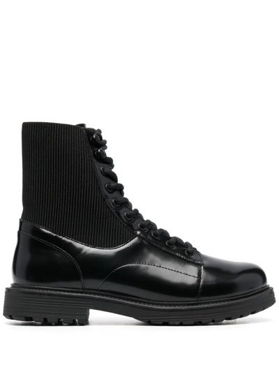 DIESEL ALABAMA ELASTICATED-PANEL COMBAT BOOTS