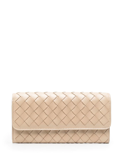 Officine Creative Poche Elongated Wallet In Nude