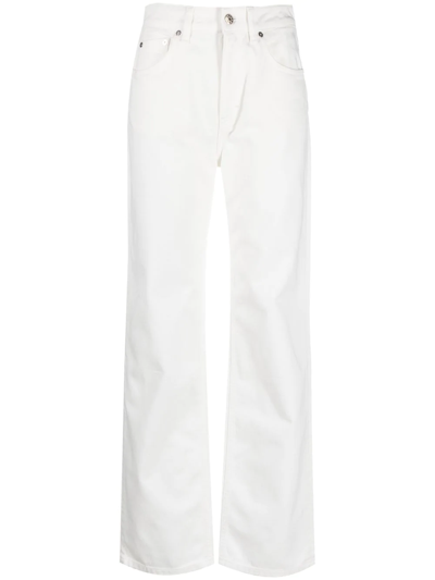 Filippa K Eliza High-waisted Wide-leg Jeans In White Chal 8998