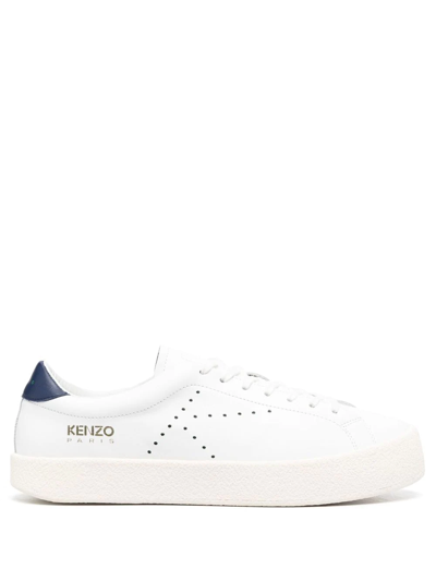 Kenzo Wing Lace-up Trainers In White