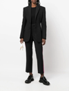 Karl Lagerfeld Side-stripe Tailored Trousers In Black