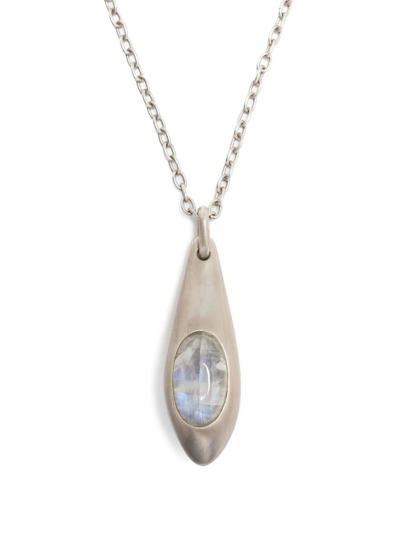 Parts Of Four Chrysalis Moon Stone Necklace In Silber