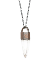 PARTS OF FOUR TALISMAN QUARTZ PENDANT NECKLACE