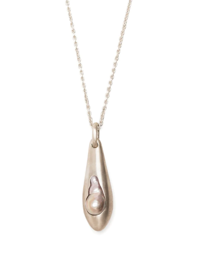 Parts Of Four Chrysalis Pearl Pendant Necklace In Gold