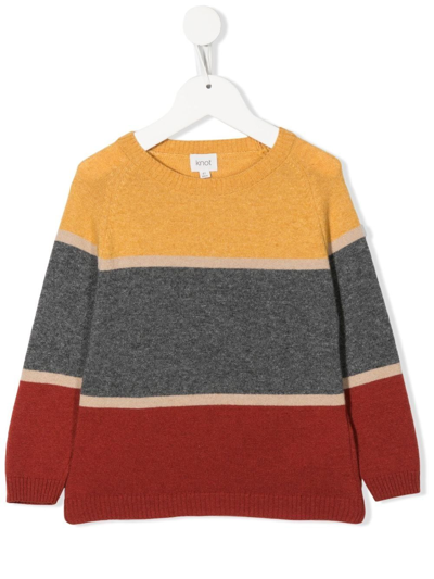 Knot Kids' Holmes Knitted Jumper In Grau