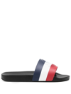 Moncler Basile Slides In Blau
