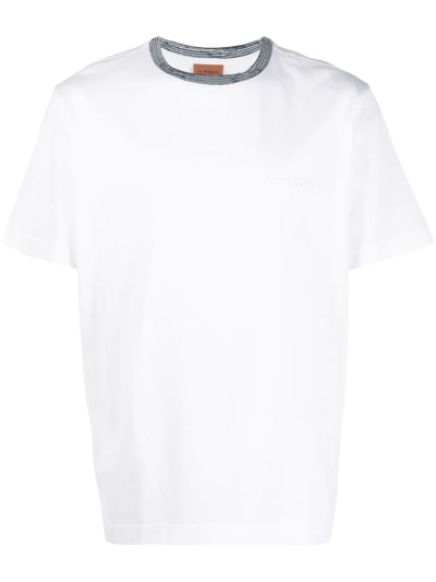 MISSONI CONTRASTING-NECKLINE DETAIL T-SHIRT