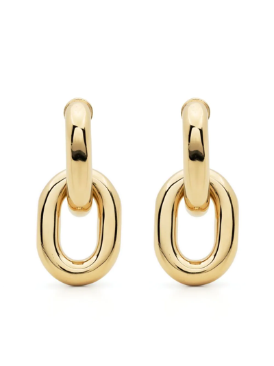 Rabanne Chain-link Hoop Earrings In Gold