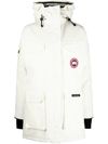 Canada Goose Hooded And Long-sleeved Pie Overcomes In White