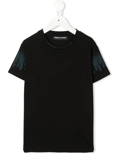 Vision Of Super Logo-patch Short-sleeve T-shirt In Schwarz