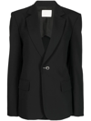 Dion Lee Ssense Exclusive Black Cinch Strap Blazer In Black