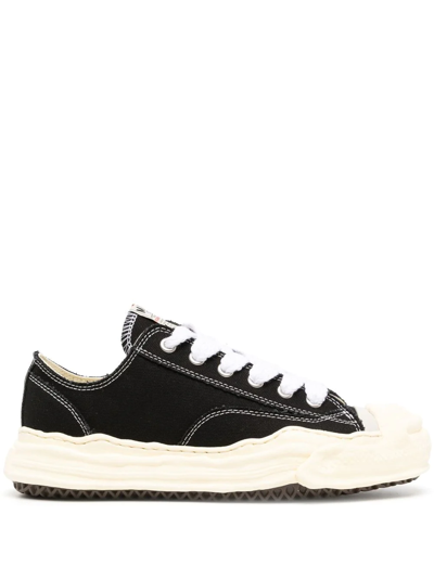 Miharayasuhiro Peterson Original Sole Cotton-canvas Trainers In Black