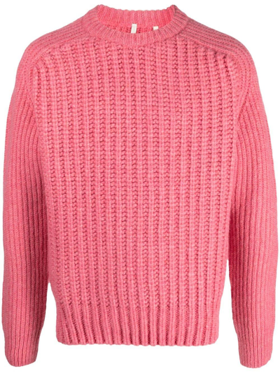 Sunflower Ribbed-knit Jumper In Pink
