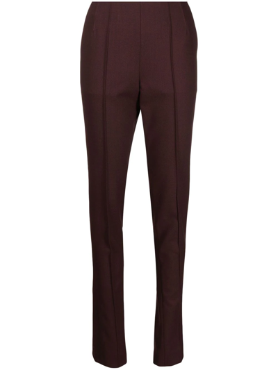 Materiel Rib-detail Tailored Trousers In Red
