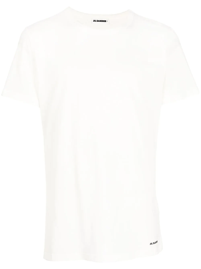 Jil Sander Crew-neck Fitted T-shirt In White
