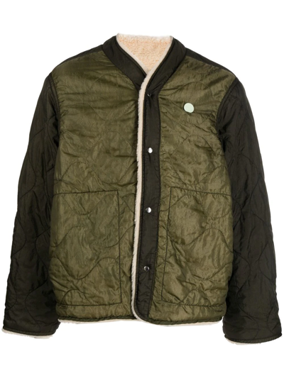 Oamc Two-tone Nylon Jacket  Nd  Uomo S In Green