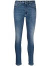 Dondup Slim-cut Cropped Jeans In Blau