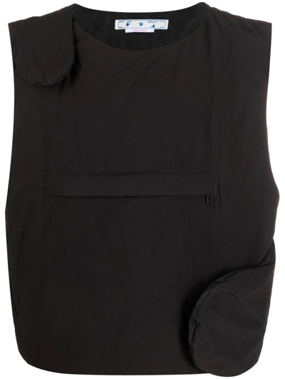 Off-white Patch Peach Vest Strap In Black