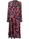 Isabel Marant Floral-print Dress In Black