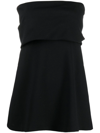 Totême Toteme Wool Crepe Band Tube In Schwarz