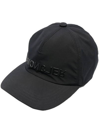 Moncler Black Polyester Baseball Cap Nd  Grenoble Uomo Tu In Schwarz