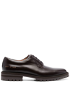 Common Projects Lace-up Leather Derby Shoes In Braun