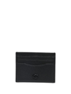 COACH LOGO-PLAQUE LEATHER CARD HOLDER