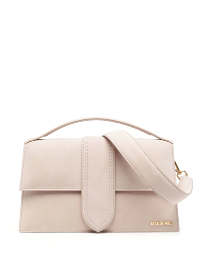 Jacquemus Le Bambinou Leather Tote Bag In Nude