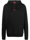 424 LOGO-EMBROIDERED DRAWSTRING HOODIE