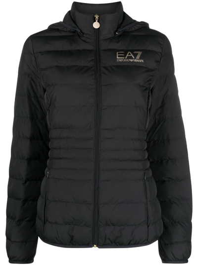EA7 CORE HOODED PUFFER JACKET
