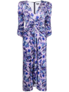 Isabel Marant Gilalbi Floral-print Dress In Violett