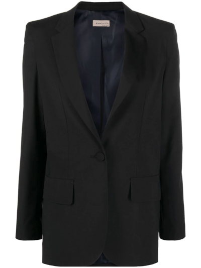 Blanca Vita Single-breasted Blazer In Schwarz