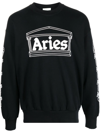 Aries Logo-print Long-sleeve Top In Schwarz