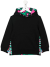 STELLA MCCARTNEY FLORAL-LOGO-PRINT HOODIE