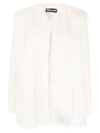 Styland Faux-fur Gilet Jacket In Weiss