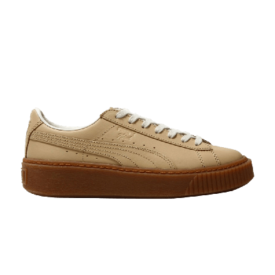 Pre-owned Puma Wmns Platform Veg Tan