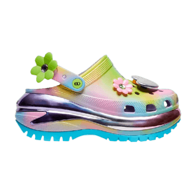 Pre-owned Crocs Lazy Oaf X Mega Crush Clog 'new Dimensions' In Multi-color