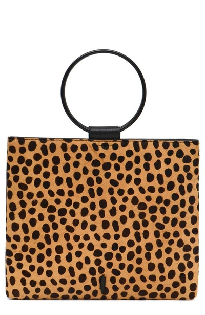 Thacker Genuine Calf Hair Le Pouch Convertible Clutch In Cheetah