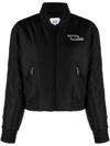 Opening Ceremony Logo-patch Bomber Jacket In Black