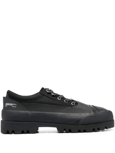 Diesel Hiko Chunky Lug-sole Sneakers In Black