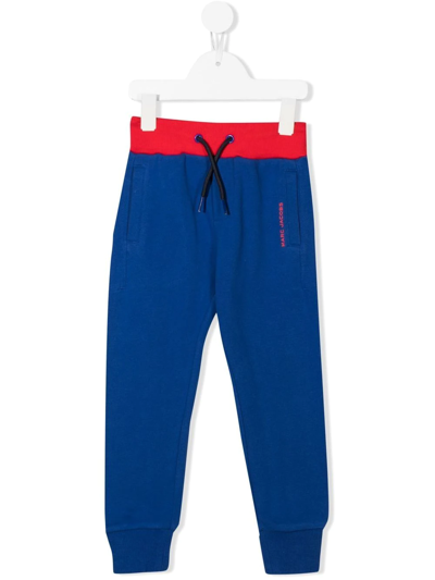 Marc Jacobs Kids' Logo-print Track Trousers In Blue
