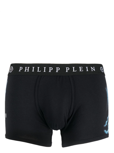 Philipp Plein Graphic-print Boxer Briefs In Black
