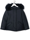 WOOLRICH LOGO-PATCH PADDED COAT