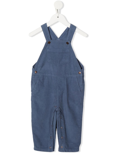 Knot Babies' Shawn Corduroy Dungarees In Blue