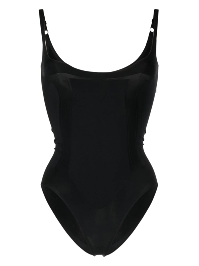 Spanx Oncore Open-bust Body In Black