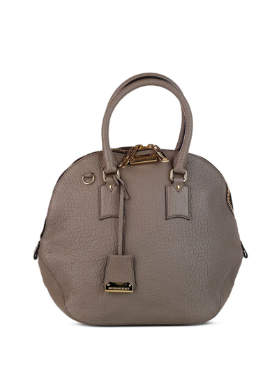 Pre-owned Burberry Large Orchard 2way Bag In Grey