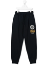 DOLCE & GABBANA EMBROIDERED-LOGO TRACK PANTS